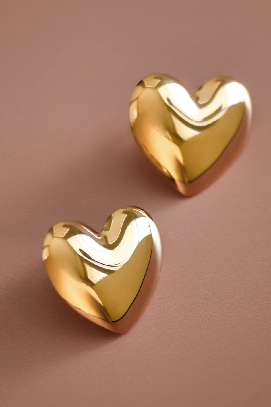 Heart 18K Waterproof Non-Tarnish Stainless Steel Studs