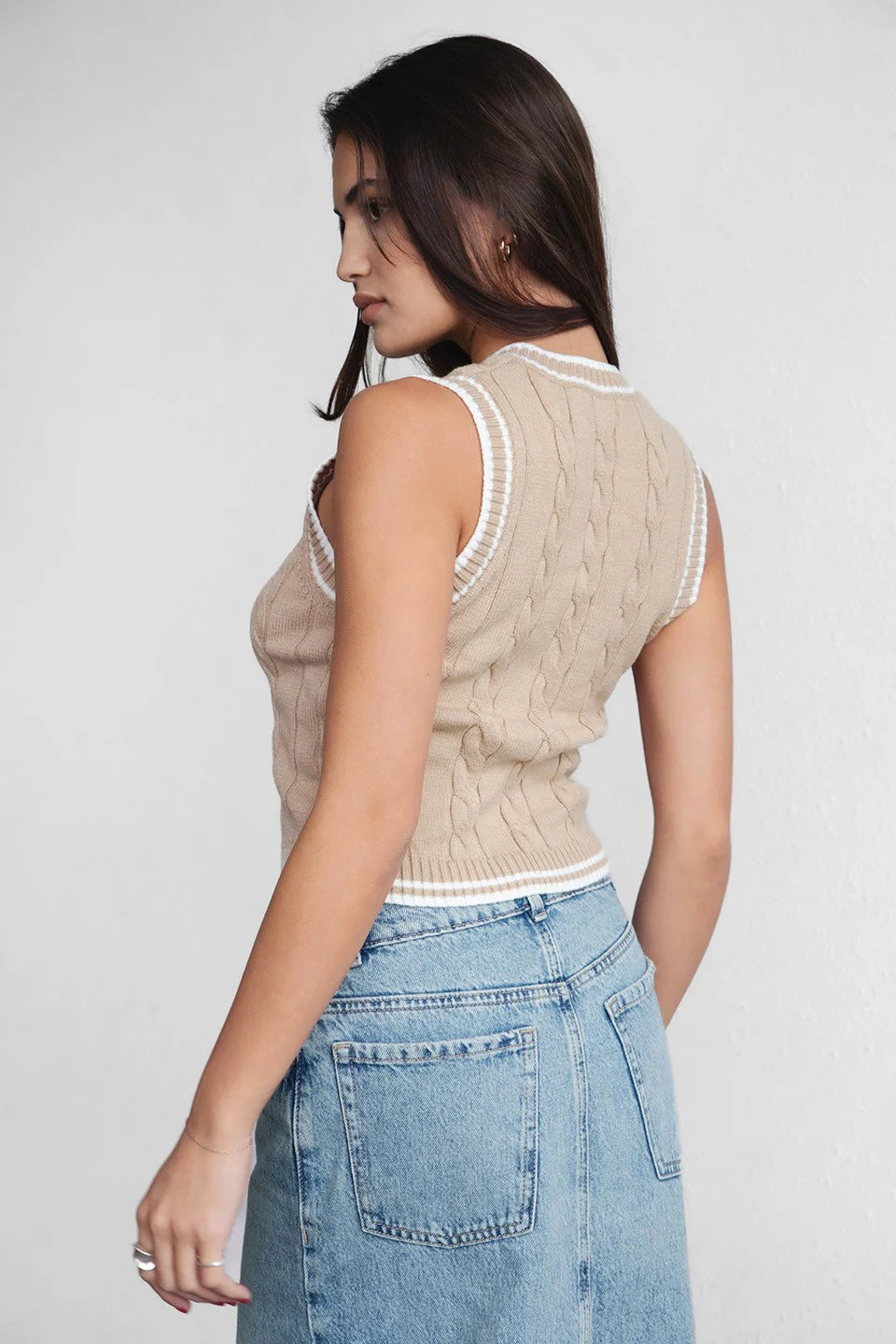 Westridge Cable Knit Chunky Vest