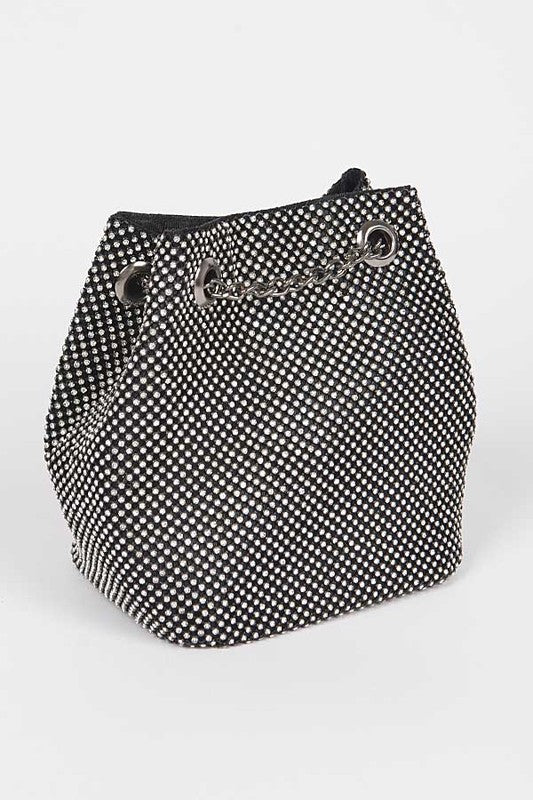 Vegas Rhinestone Mesh Convertible Swing Bag