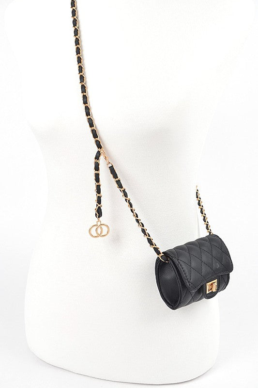 Claire Chain Accent Crossbody Mini Purse