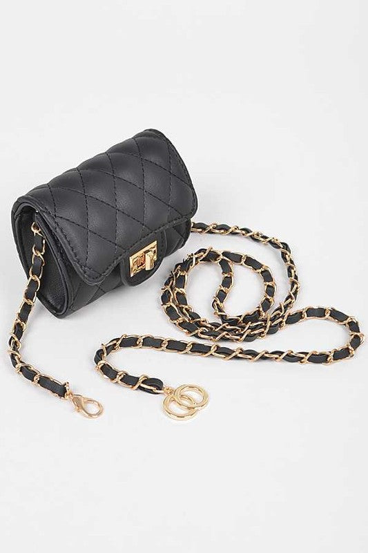 Claire Chain Accent Crossbody Mini Purse