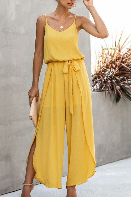 Anastasia Spaghetti Strap Wide Leg Jumpsuit