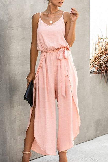 Anastasia Spaghetti Strap Wide Leg Jumpsuit