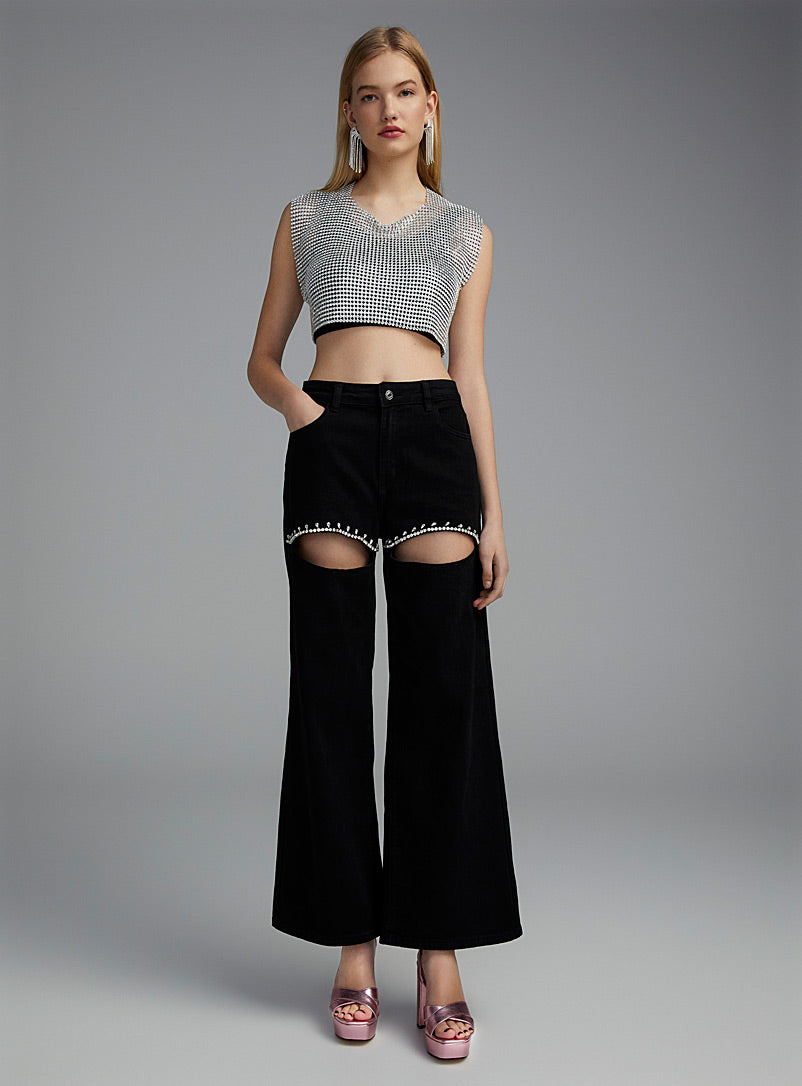 Dhalila Rhinestones Jeans