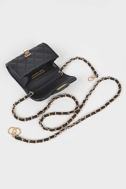 Claire Chain Accent Crossbody Mini Purse