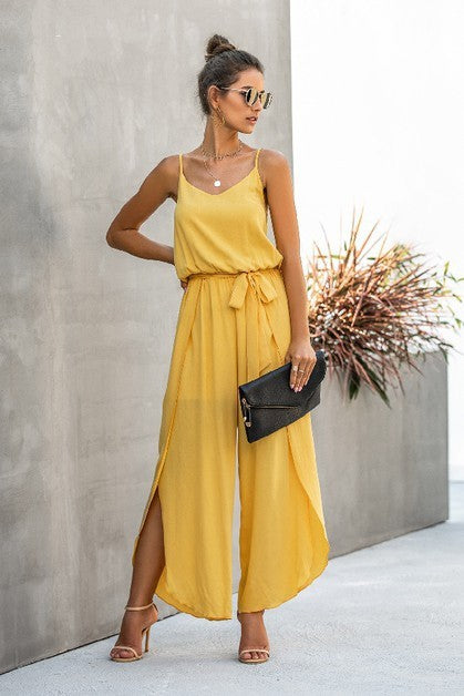 Anastasia Spaghetti Strap Wide Leg Jumpsuit